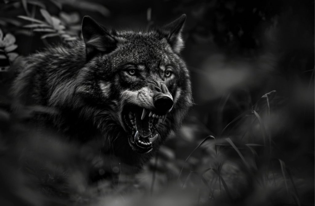 black wolf